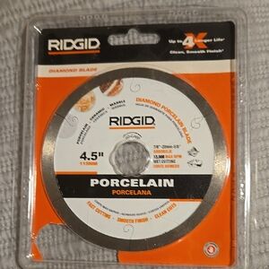 4.5" Diamond Blade for Porcelain - Silver and Orange